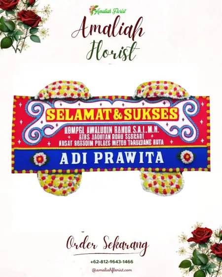 Papan Bunga Ucapan Selamat Kayu Agung