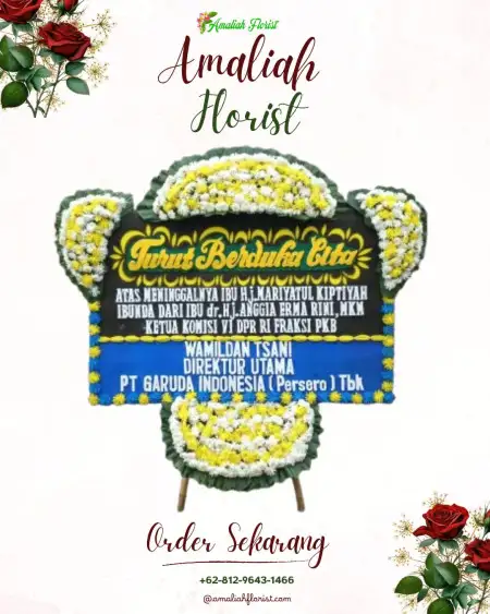 Papan Bunga Duka Kayu Agung